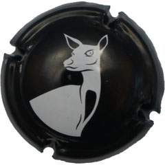 Muselet animal biche blanc noir