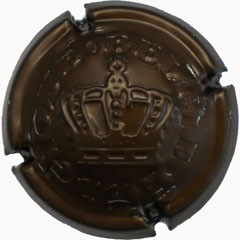 muselet embouti couronne belgique belgie marron