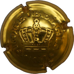 muselet embouti couronne belgique belgie or