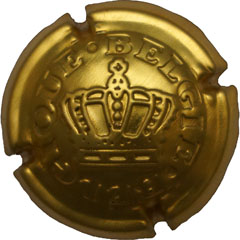 muselet embouti couronne belgique belgie or