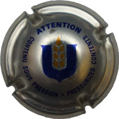 Muselet U attention contenu sous pression pressurised content