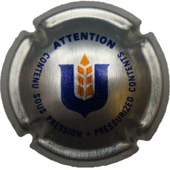 Muselet U attention contenu sous pression pressurised content