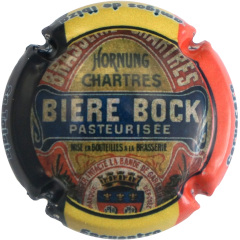 Muselet Hornung Chartes bire Bock Pasteurisee couronne blason