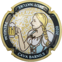 Muselet chope biere femme blonde