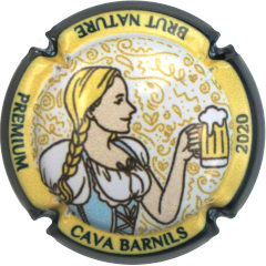 Muselet chope biere femme blonde