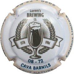 Muselet verre bire Lorem's Brewing co 1986