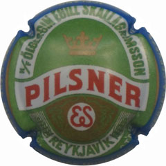 Muselet Pilsner reykjavik couronne