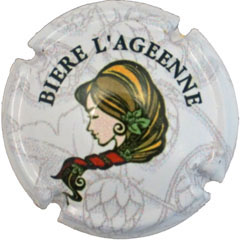 muselet biere l'Ageenne houblen femme tresse